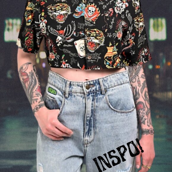 Flashboard Ed Hardy Button Up Shirt - Picture 3 of 3